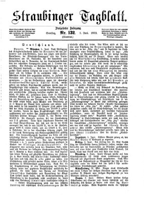 Straubinger Tagblatt Samstag 7. Juni 1873