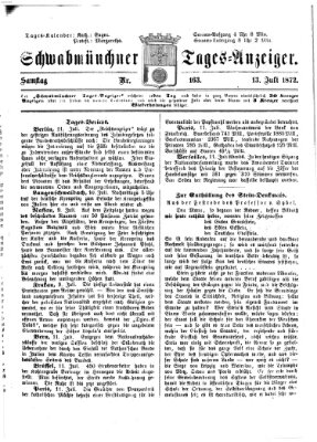 Schwabmünchner Tages-Anzeiger Samstag 13. Juli 1872