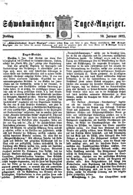 Schwabmünchner Tages-Anzeiger Freitag 10. Januar 1873