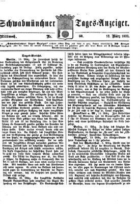 Schwabmünchner Tages-Anzeiger Mittwoch 12. März 1873