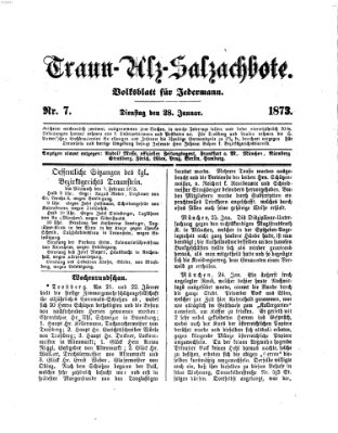 Traun-Alz-Salzachbote Dienstag 28. Januar 1873