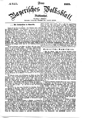 Neues bayerisches Volksblatt Dienstag 5. September 1871