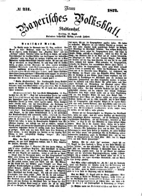 Neues bayerisches Volksblatt Freitag 23. August 1872