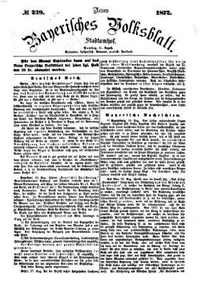 Neues bayerisches Volksblatt Samstag 31. August 1872