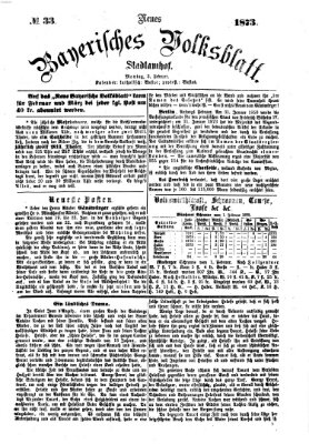 Neues bayerisches Volksblatt Montag 3. Februar 1873