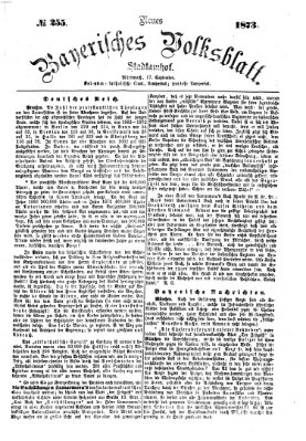 Neues bayerisches Volksblatt Mittwoch 17. September 1873