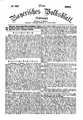 Neues bayerisches Volksblatt Mittwoch 12. November 1873