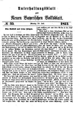 Neues bayerisches Volksblatt Montag 28. Juli 1873