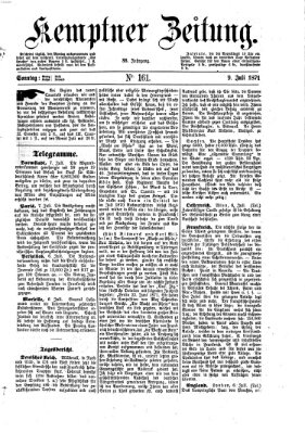 Kemptner Zeitung Sonntag 9. Juli 1871