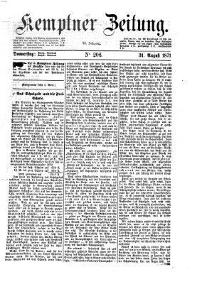 Kemptner Zeitung Donnerstag 31. August 1871