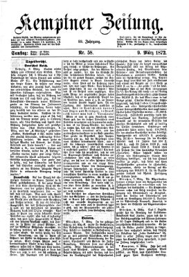 Kemptner Zeitung Samstag 9. März 1872