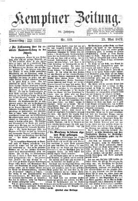 Kemptner Zeitung Donnerstag 23. Mai 1872