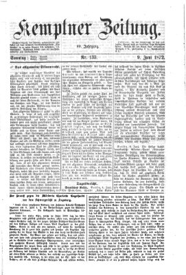 Kemptner Zeitung Sonntag 9. Juni 1872