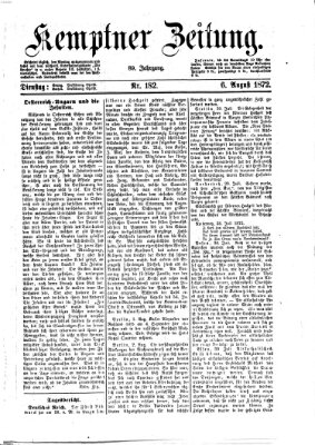 Kemptner Zeitung Dienstag 6. August 1872