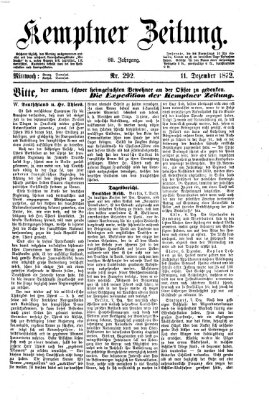 Kemptner Zeitung Mittwoch 11. Dezember 1872