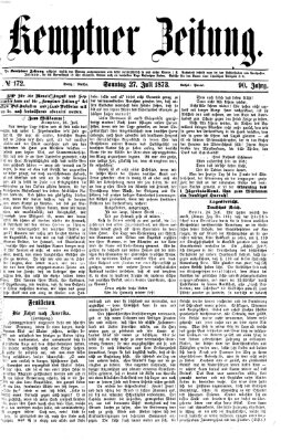 Kemptner Zeitung Sonntag 27. Juli 1873