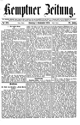 Kemptner Zeitung Sonntag 7. September 1873