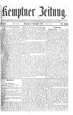 Kemptner Zeitung Sonntag 9. November 1873
