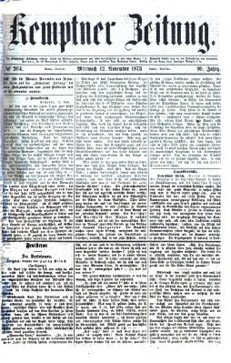 Kemptner Zeitung Mittwoch 12. November 1873