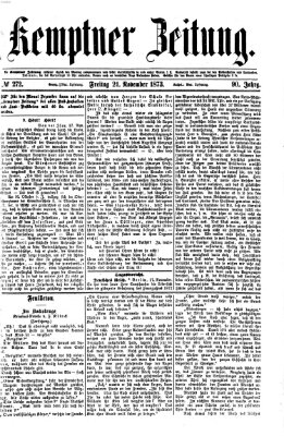 Kemptner Zeitung Freitag 21. November 1873