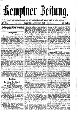 Kemptner Zeitung Donnerstag 4. Dezember 1873