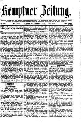 Kemptner Zeitung Dienstag 9. Dezember 1873