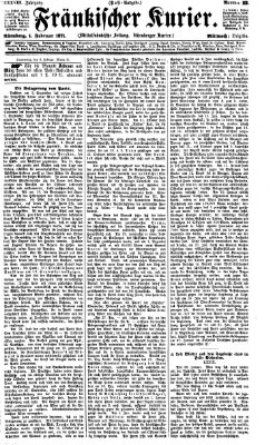 Fränkischer Kurier Mittwoch 1. Februar 1871