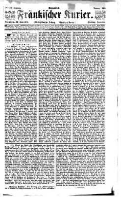 Fränkischer Kurier Freitag 28. Juli 1871