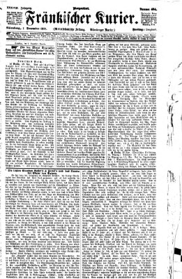 Fränkischer Kurier Freitag 1. Dezember 1871