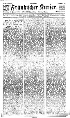 Fränkischer Kurier Montag 22. Januar 1872
