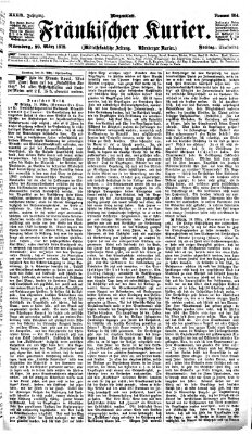 Fränkischer Kurier Freitag 29. März 1872