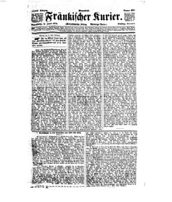 Fränkischer Kurier Dienstag 11. Juni 1872