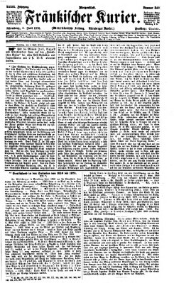 Fränkischer Kurier Freitag 5. Juli 1872