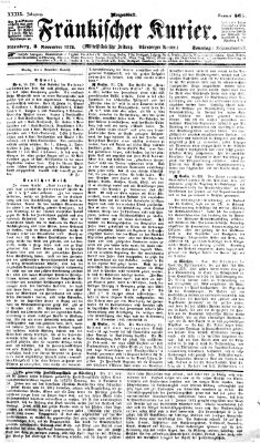 Fränkischer Kurier Sonntag 3. November 1872