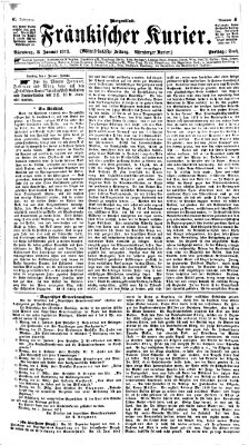 Fränkischer Kurier Freitag 3. Januar 1873