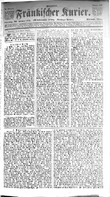 Fränkischer Kurier Mittwoch 22. Januar 1873