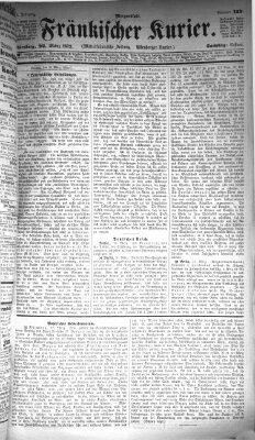 Fränkischer Kurier Samstag 22. März 1873