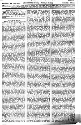 Fränkischer Kurier Samstag 21. Juni 1873