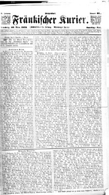 Fränkischer Kurier Samstag 29. November 1873