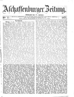 Aschaffenburger Zeitung Mittwoch 18. Januar 1871