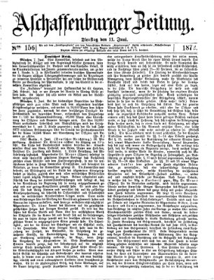 Aschaffenburger Zeitung Dienstag 11. Juni 1872