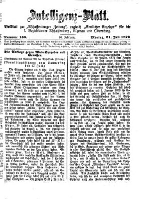 Aschaffenburger Zeitung Montag 21. Juli 1873