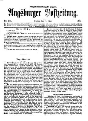 Augsburger Postzeitung Freitag 30. Juni 1871