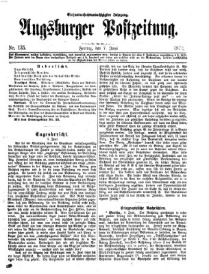Augsburger Postzeitung Freitag 7. Juni 1872