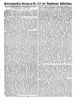 Augsburger Postzeitung Dienstag 25. Juni 1872