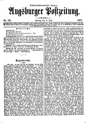 Augsburger Postzeitung Freitag 5. Juli 1872