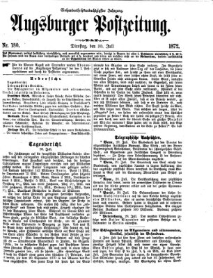 Augsburger Postzeitung Dienstag 30. Juli 1872