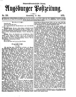 Augsburger Postzeitung Donnerstag 29. Mai 1873