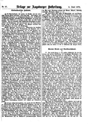 Augsburger Postzeitung Freitag 6. Juni 1873