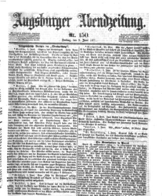 Augsburger Abendzeitung Freitag 2. Juni 1871
